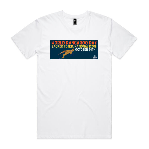 World Kangaroo Day 2025 men's white front and back Thumbnail