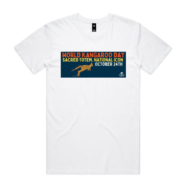 World Kangaroo Day 2025 men's white front and back Thumbnail