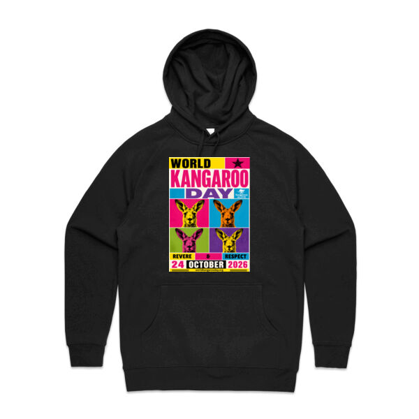 World Kangaroo Day 2026 Pop Art Women's Hoodie Thumbnail