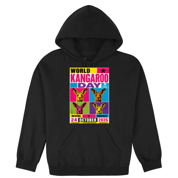 World Kangaroo Day 2026 Pop Art Men's Hoodie Thumbnail